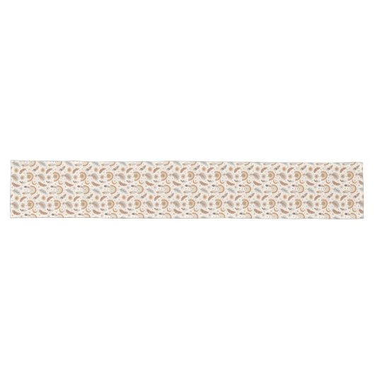Elegant Boho Rainbow Table Runner Sunset Hues Großer Tischläufer (Horizontal)