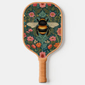 Elegant boho retro bumblebee spring florals  pickleball schläger (Vorderseite)