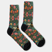 Elegant boho retro bumblebee spring florals  socken (Rechts)