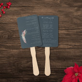 Elegant Boho Rustic Pampas & Pine Green Tan Red Pr Fächer