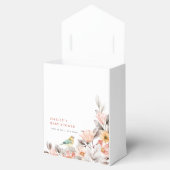 Elegant Boho Rustic Wildblume Baby Shower Geschenkschachtel (Geöffnet)