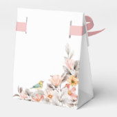 Elegant Boho Rustic Wildblume Baby Shower Geschenkschachtel (Rückseite)