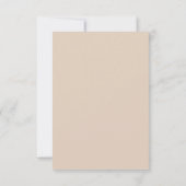 Elegant Boho Save the Date Minimalistisch Script (Rückseite)