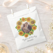 Elegant Boho Sonnenblume Rustikale Personalisierte Geschenktütchen (Ausgeschnitten)