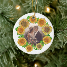 Elegant Boho Sonnenblume Rustikale Personalisierte