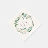 Elegant Boho Summer Elfenbeinblüte Hochzeit Serviette (Ecke)