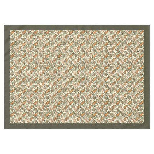 Elegant Boho Tablecloth mit Paisley Swirl Design Tischdecke (Vorderseite (Horizontal))