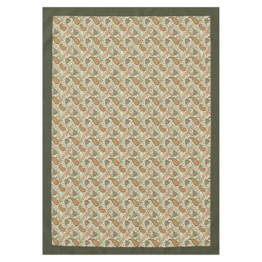 Elegant Boho Tablecloth mit Paisley Swirl Design Tischdecke (Vorderseite)