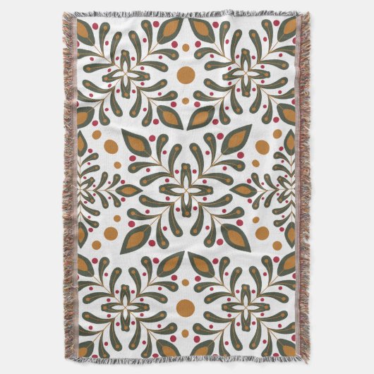 Elegant Boho Throw Blanket Decke (Vorderseite Vertikal)