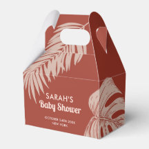 Elegant Boho Tropical Blätter Baby Shower