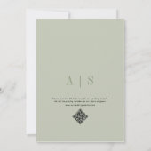 Elegant Boho Tropical Dried Blume Arch QR Code Save The Date (Rückseite)