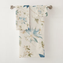 Elegant Boho Vintag Maple Blätter Blumenmuster