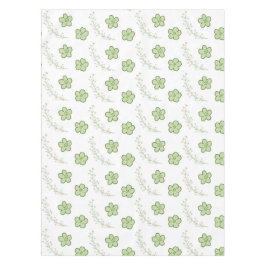 Elegant Boho Vintage Green Floral Pattern Spring  Tischdecke