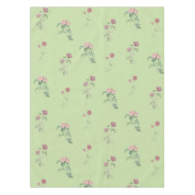 Elegant Boho Vintage Green Floral Pattern Spring 