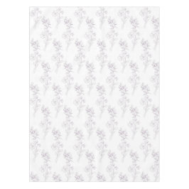 Elegant Boho Vintage Purple Floral Pattern Spring  Tischdecke