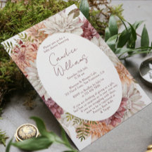 Elegant Boho Watercolor Floral Couples Baby Shower
