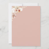 Elegant Boho Watercolor Floral | FOTO ABSCHLUSS Ankündigung (Rückseite)