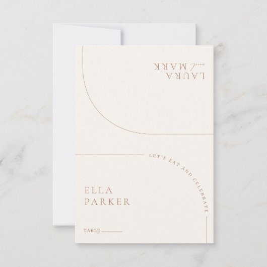 Elegant Boho Wedding Digital Guest Platzkarte (Vorderseite)