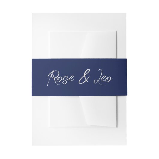 Elegant Boho Wedding Invitation Belly Band | (Vorderseite Beispiel)