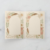 Elegant Boho Wedding Stationery Suite - Olivia & L Karte (Innenseite)