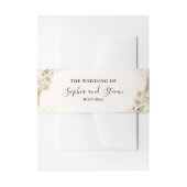 Elegant Boho Wedding with Beige & Yellow Flowers Einladungsbanderole (Vorderseite Beispiel)