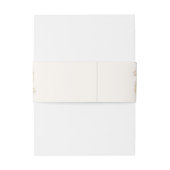 Elegant Boho Wedding with Beige & Yellow Flowers Einladungsbanderole (Rückseitenbeispiel)