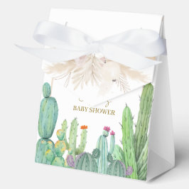 Elegant Boho Western Cactus Arch Baby Shower Geschenkschachtel