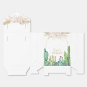 Elegant Boho Western Cactus Arch Baby Shower Geschenkschachtel (Ungefaltet)