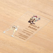 Elegant Boho Western Cowboy Bridal Shower Acryleinladungen (Ablage )