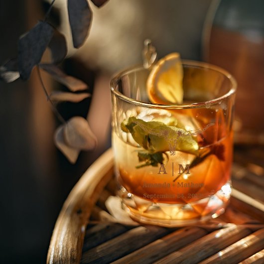 Elegant Boho Western Cowboy Wedding Whiskyglas