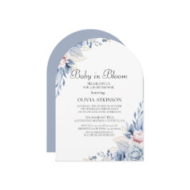 Elegant Boho Wildblume Baby Shower Einladung