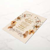 Elegant Boho Wildblume Elegantes Brautparty Folieneinladung (Gedreht)