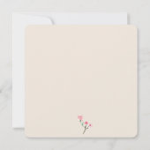 Elegant Boho Wildblume Floral Brautparty Einladung (Rückseite)