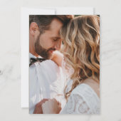 Elegant Boho Wildblume Hochzeit Einladung (Rückseite)