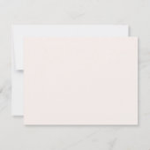 Elegant Boho Wildblume Personalisiert Stationery Mitteilungskarte (Rückseite)