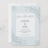 Elegant Boho Wildblume Save the Date (Vorderseite)