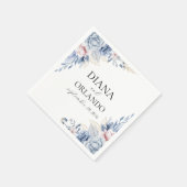 Elegant Boho Wildblume Serviette (Ecke)