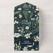 Elegant Boho Wildblume Wedding All In One Einladung (Außenbereich)