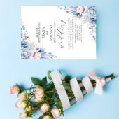 Elegant Boho Wildblume Wedding Einladung