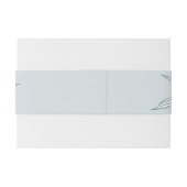 Elegant Boho Wildblume Wedding Einladungsbanderole (Rückseitenbeispiel)