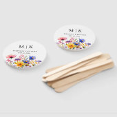 Elegant Boho Wildblume Wedding Fächer (Non-assembled)