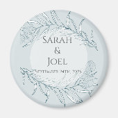 Elegant Boho Wildblume Wedding Magnet (Vorne)