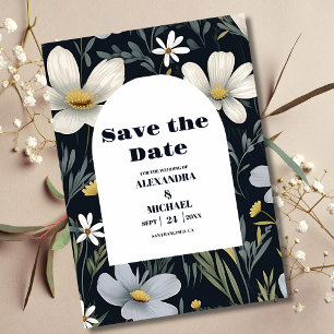Elegant Boho Wildblume Wedding Save The Date
