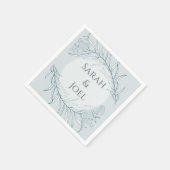 Elegant Boho Wildblume Wedding Serviette (Ecke)