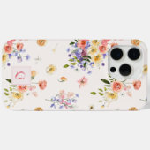 Elegant Boho Wildblumen | Anfangsmonogramm Case-Mate iPhone Hülle (Rückseite (Horizontal))