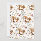 Elegant Boho Wildblumen Graduation Party Einladung (Rückseite)