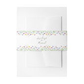 Elegant Boho Wildblumen Hochzeit Einladungsbanderole (Vorderseite Beispiel)