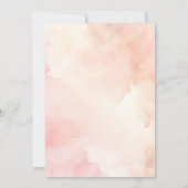 Elegant Boho Wüste Landschaft Cactus Wedding Einladung (Rückseite)