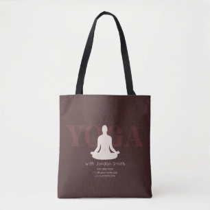 Elegant Boho Yoga Instructor Promotor Tasche