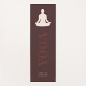 Elegant Boho Yoga Instructor Promotor Yogamatte (Vorderseite)